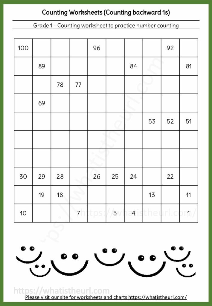 Count From 100 Backwards By 7