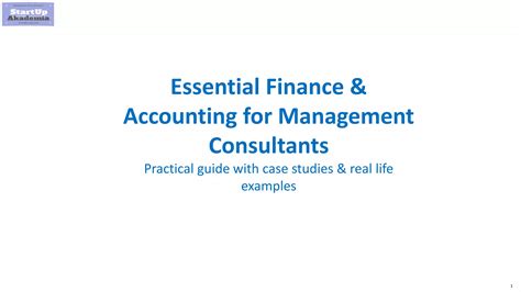 Essential Finance Accounting For Management Consultants And Business Analysts Ppt