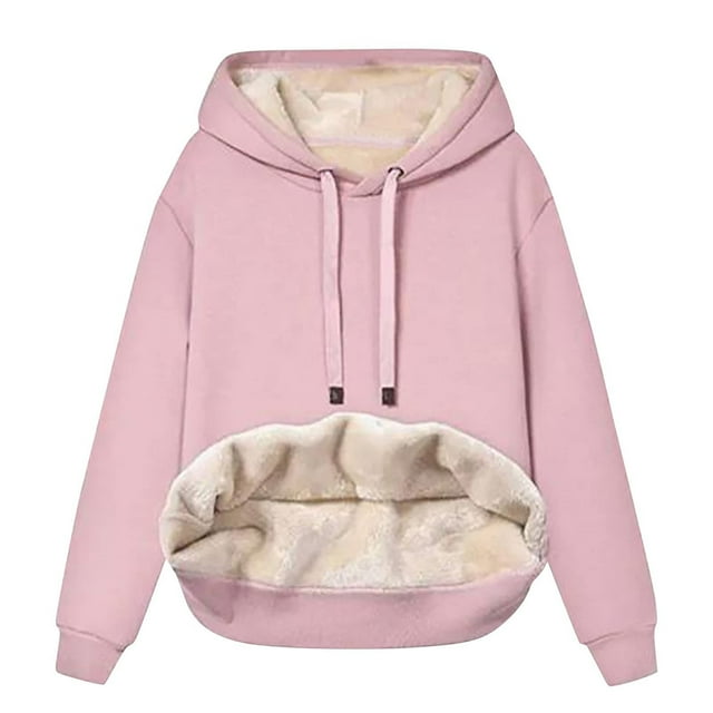Fshinging Women Hoodies Amp Sweatshirts Thick Woolen Warm Solid Color