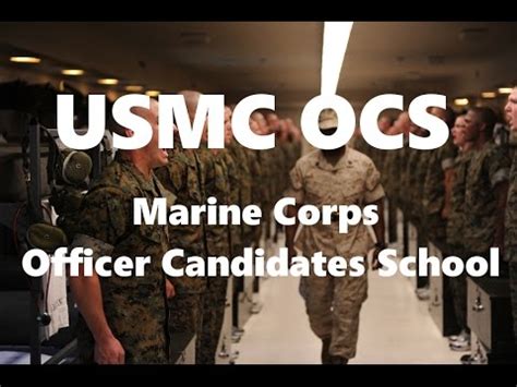 Usmc Ocs Marine Corps Officer Candidates School Youtube